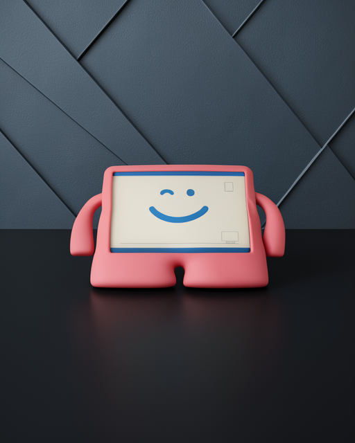 Samsung Galaxy Tab A9 Plus Kılıf Karakter Tablet Silikon - Açık Pembe