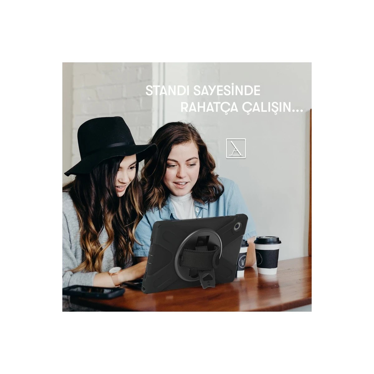 Samsung Galaxy X200 Tab A8 10.5 Kılıf Amazing Tablet Kapak - Kırmızı