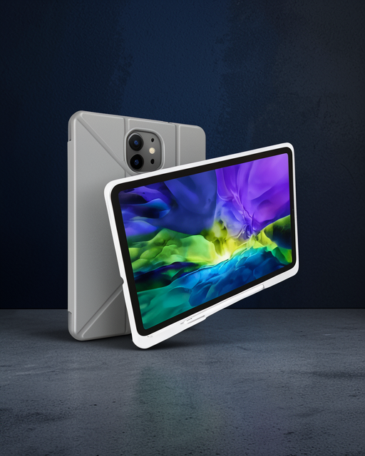 Samsung Galaxy X200 Tab A8 10.5 Kılıf Kalemlikli Mars Tablet Kılıfı - Gri
