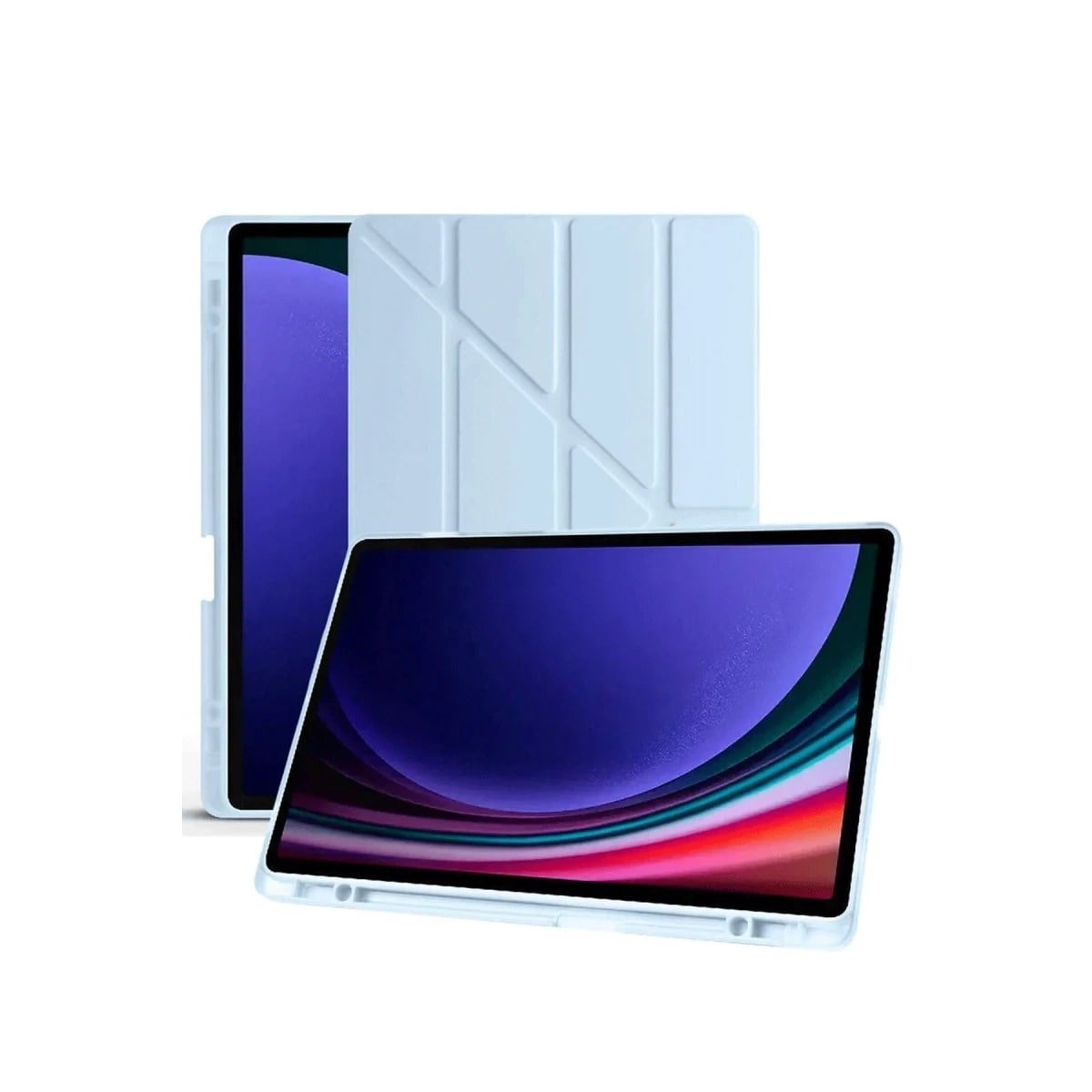 Samsung Galaxy X510 Tab S9 FE 11 Kılıf Kalemlikli Mars Tablet Kılıfı - Mavi