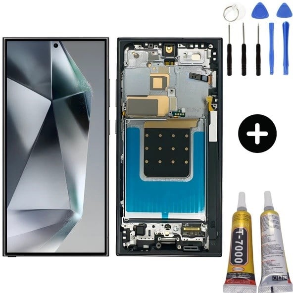 Samsung S24 ULTRA Uyumlu Ekran talı OLED (SİYAH) +
