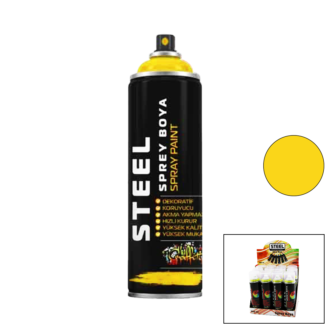 Sarı Metal Sprey Boya 200 ml