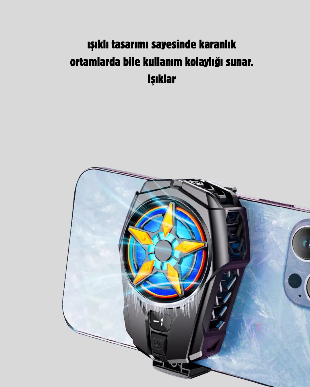 Şarj Edilebilir Telefon Soğutucu Fan – Taşınabilir, Sessiz ve Güçlü Oyun Soğutucusu