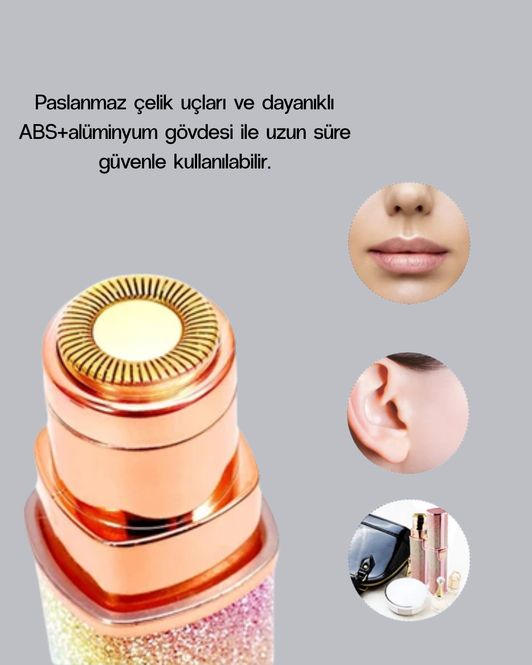 Şarjlı Mini Yüz ve Kaş Epilatörü – Ağrısız ve Hassas Temizlik