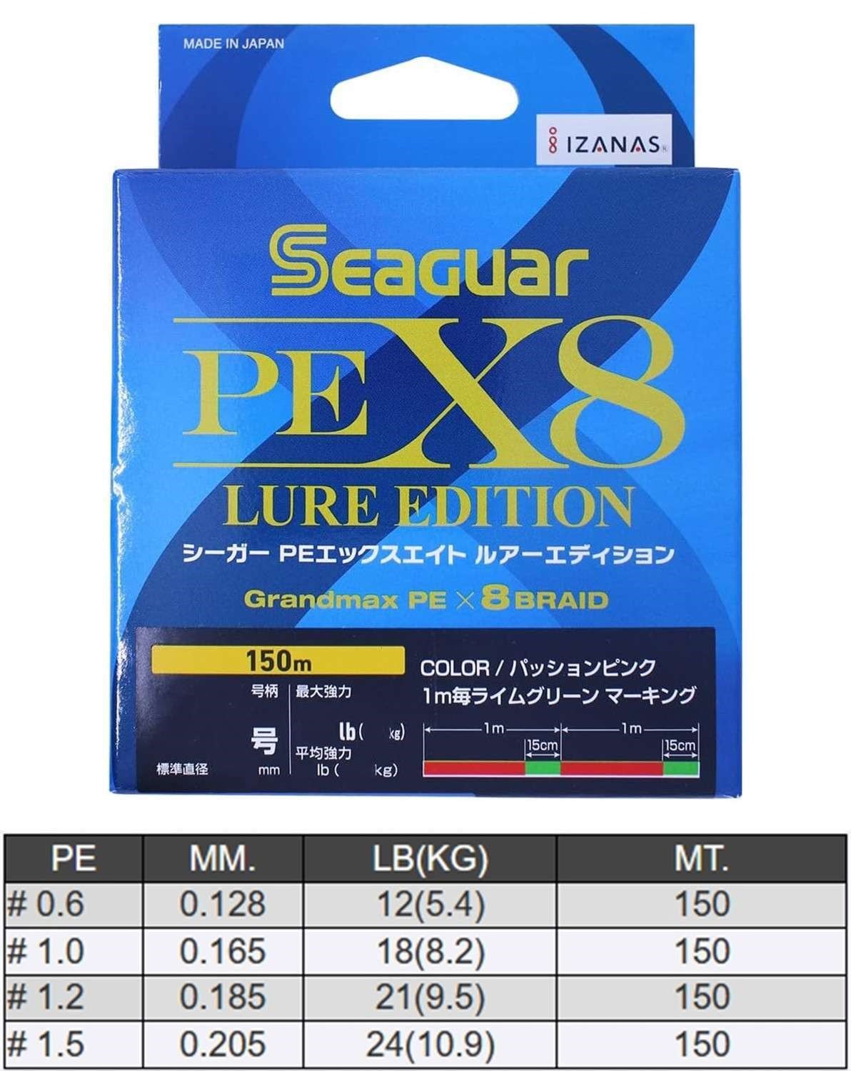 Seaguar Lure Edition Multi Color 8X 150m. - 0.185MM