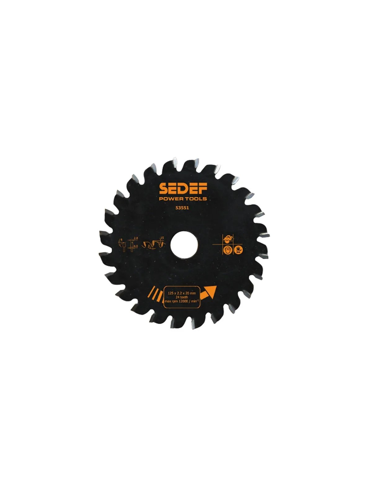 SEDEF 125x20x3.0/4.0 mm 24 diş Çizici Testere