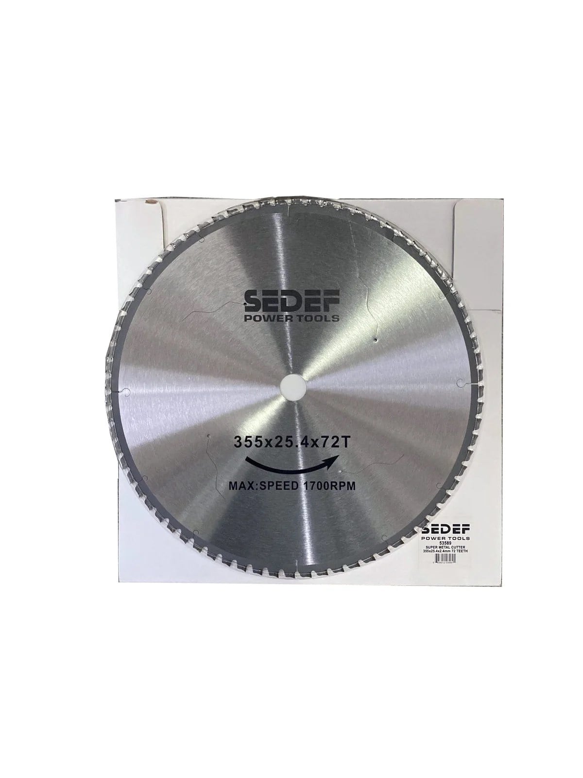 SEDEF 350x25 72 Diş Metal Kesici Süper Testere