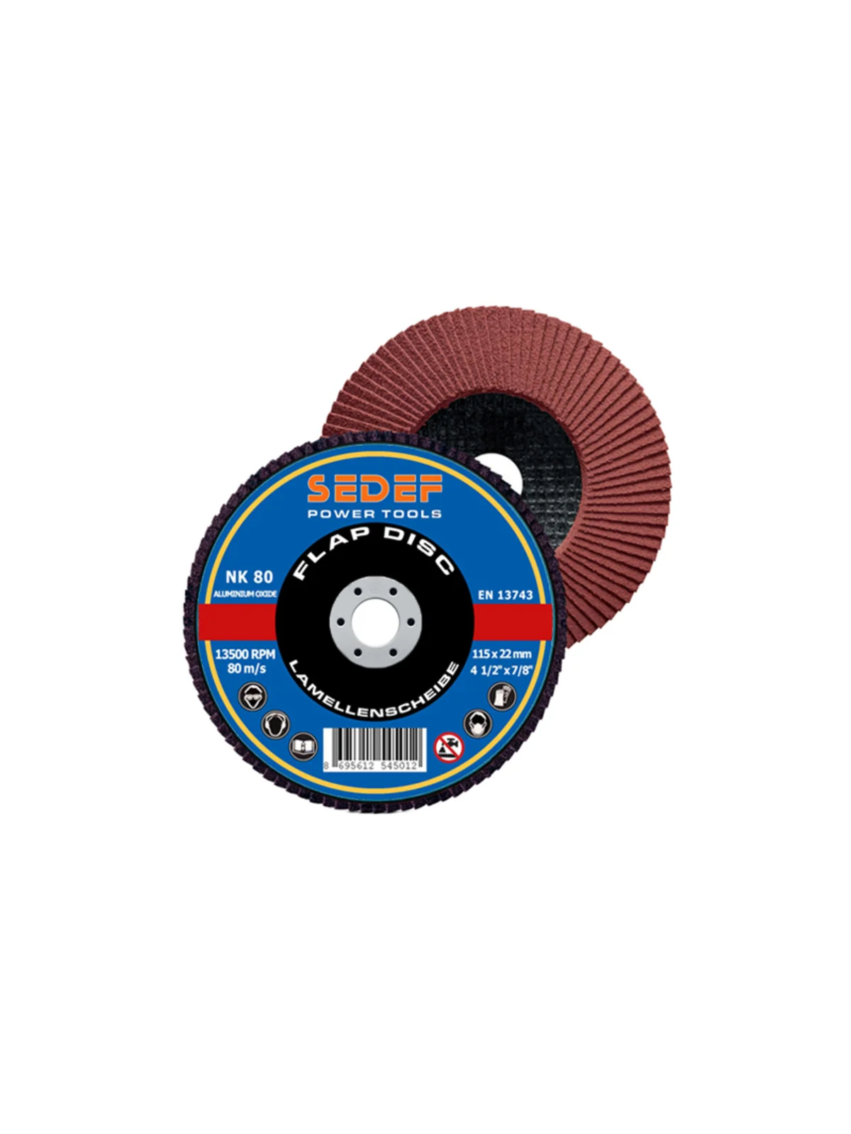 SEDEF Flap Disk NK 115x22 mm 80 Kum