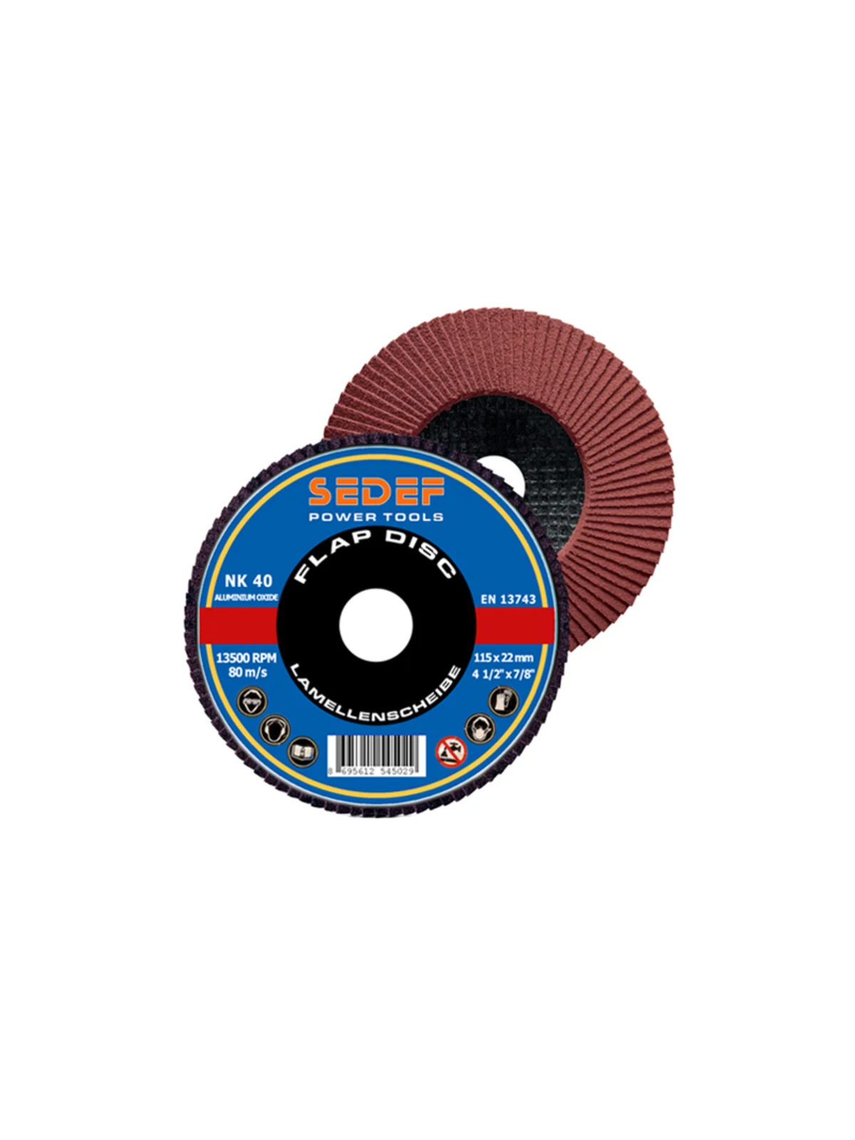 SEDEF Flap Disk NK 125x22 mm 40 Kum