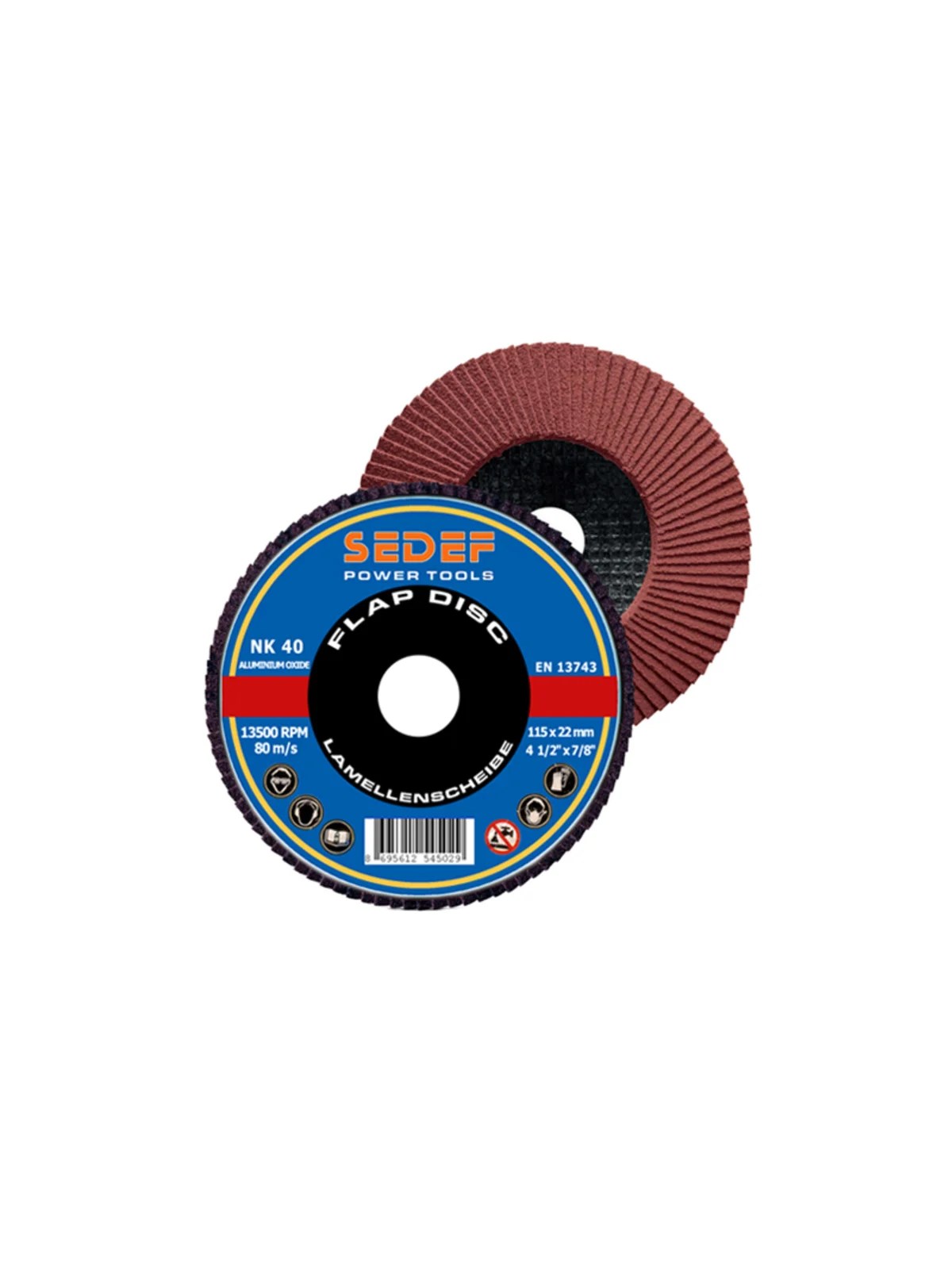SEDEF Flap Disk NK 125x22 mm 40 Kum