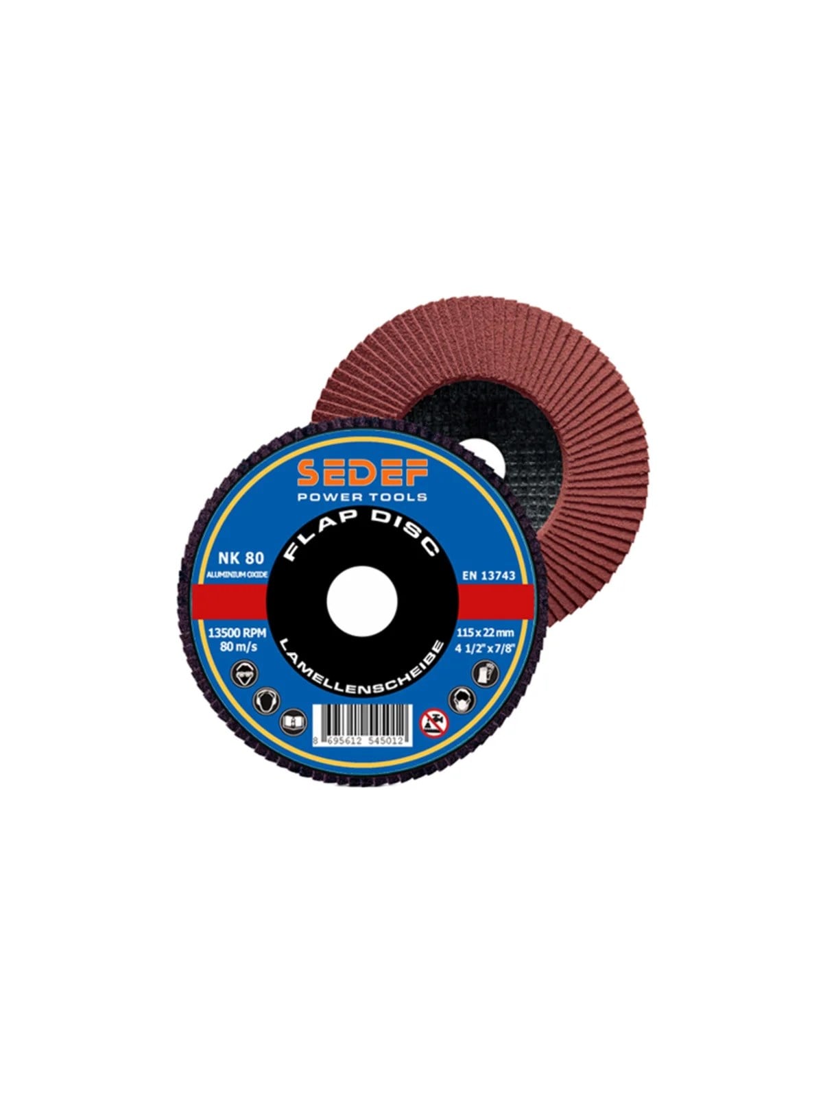SEDEF Flap Disk NK 125x22 mm 80 Kum