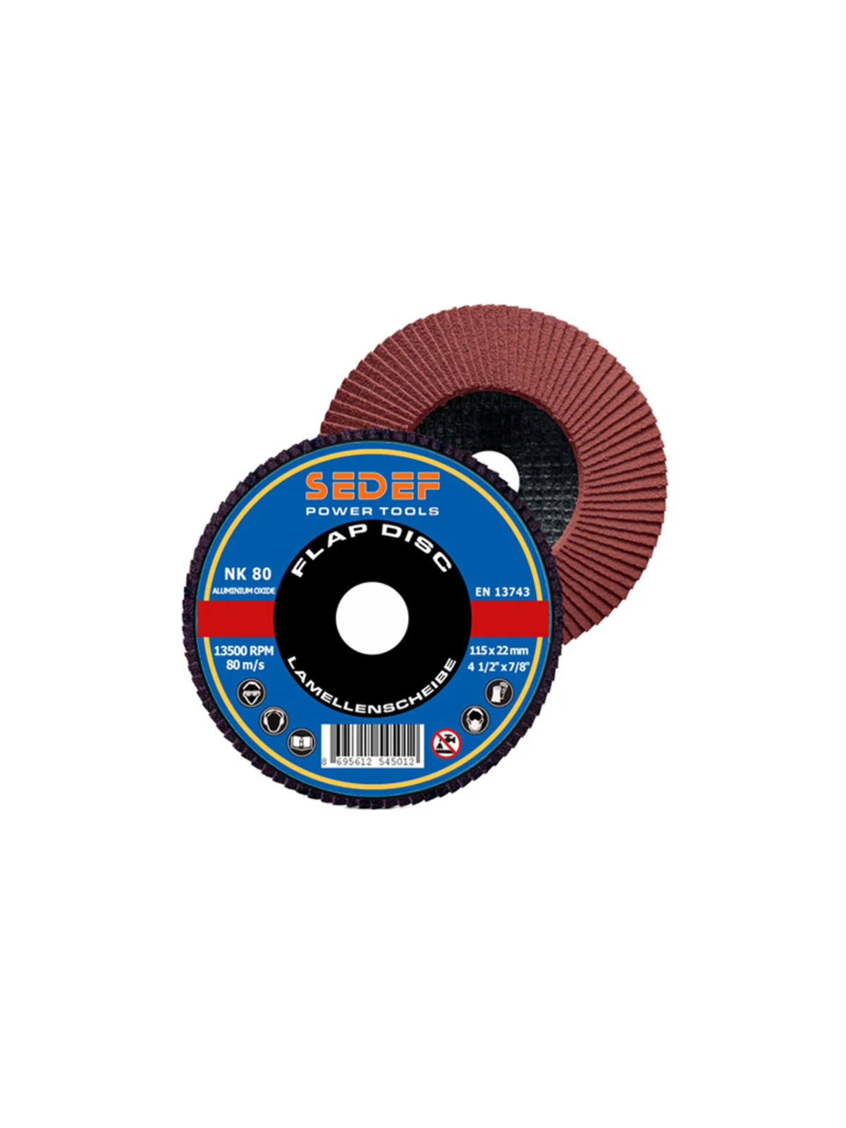 SEDEF Flap Disk NK 125x22 mm 80 Kum