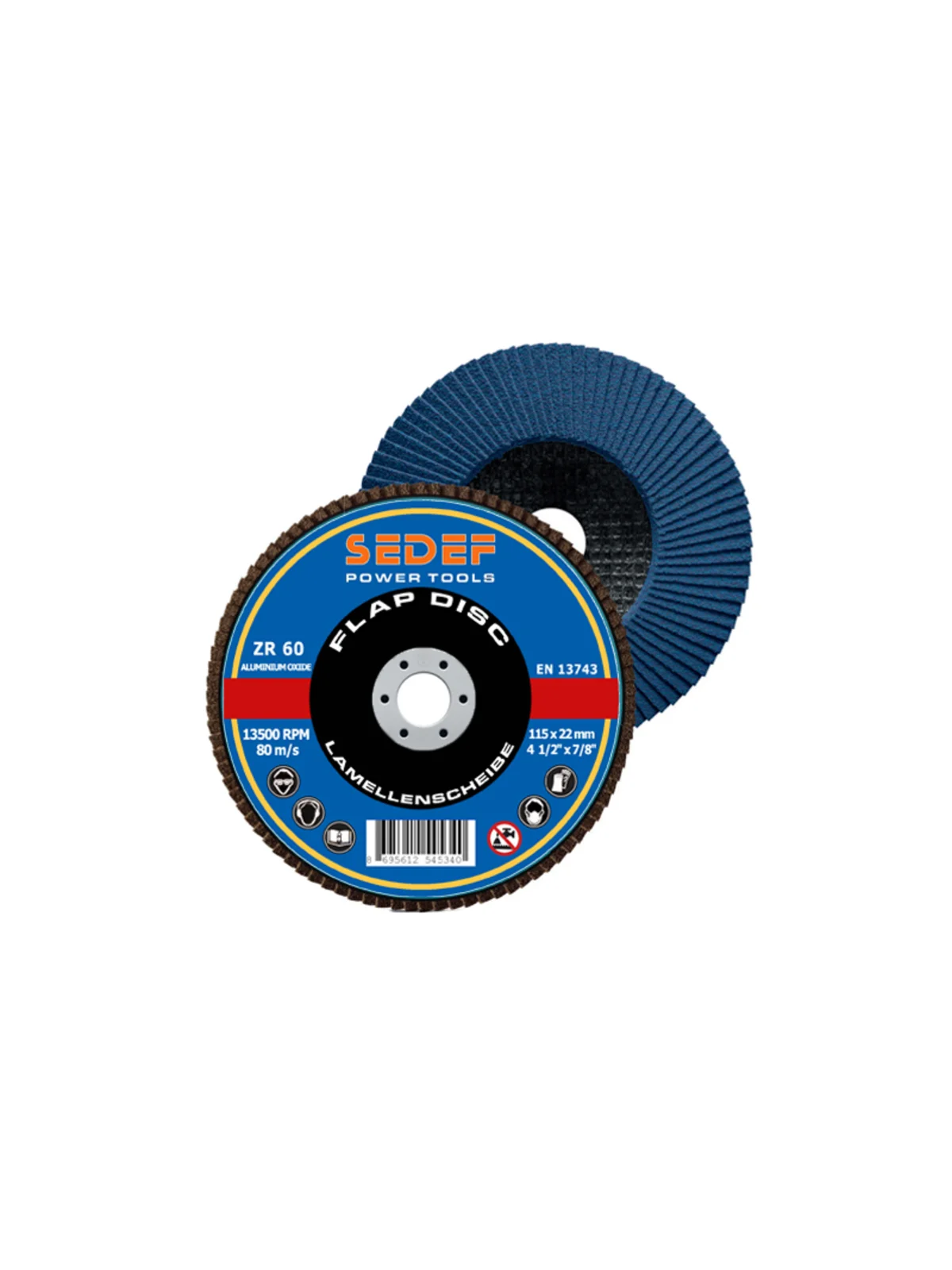 SEDEF Flap Disk ZR 125x22 mm 60 Kum