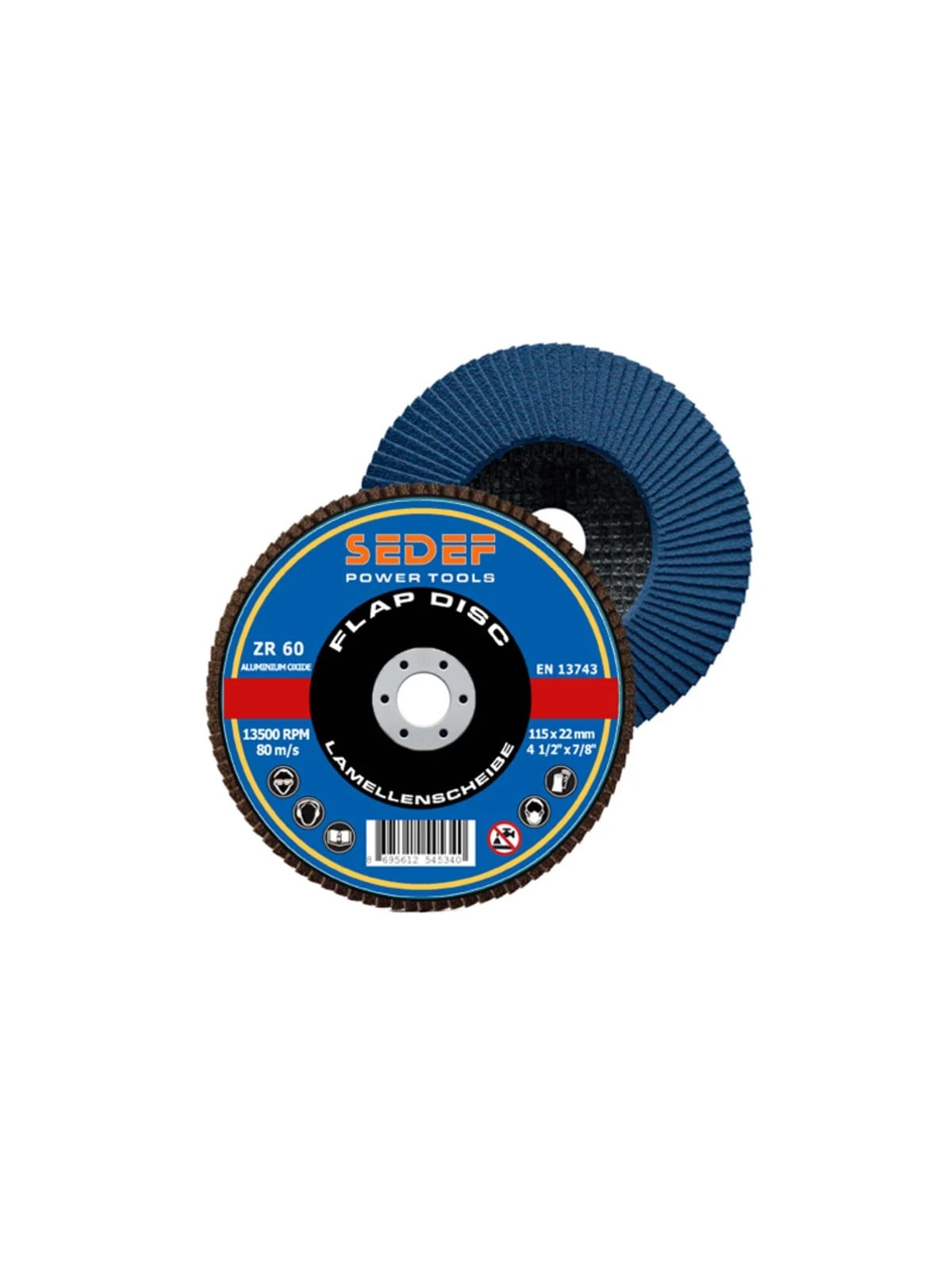 SEDEF Flap Disk ZR 125x22 mm 60 Kum