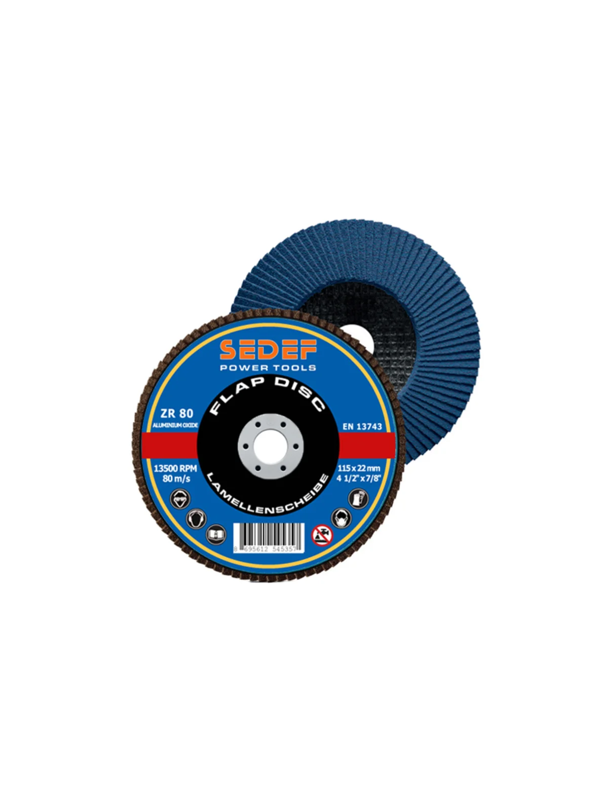 SEDEF Flap Disk ZR 180x22 mm 80 Kum