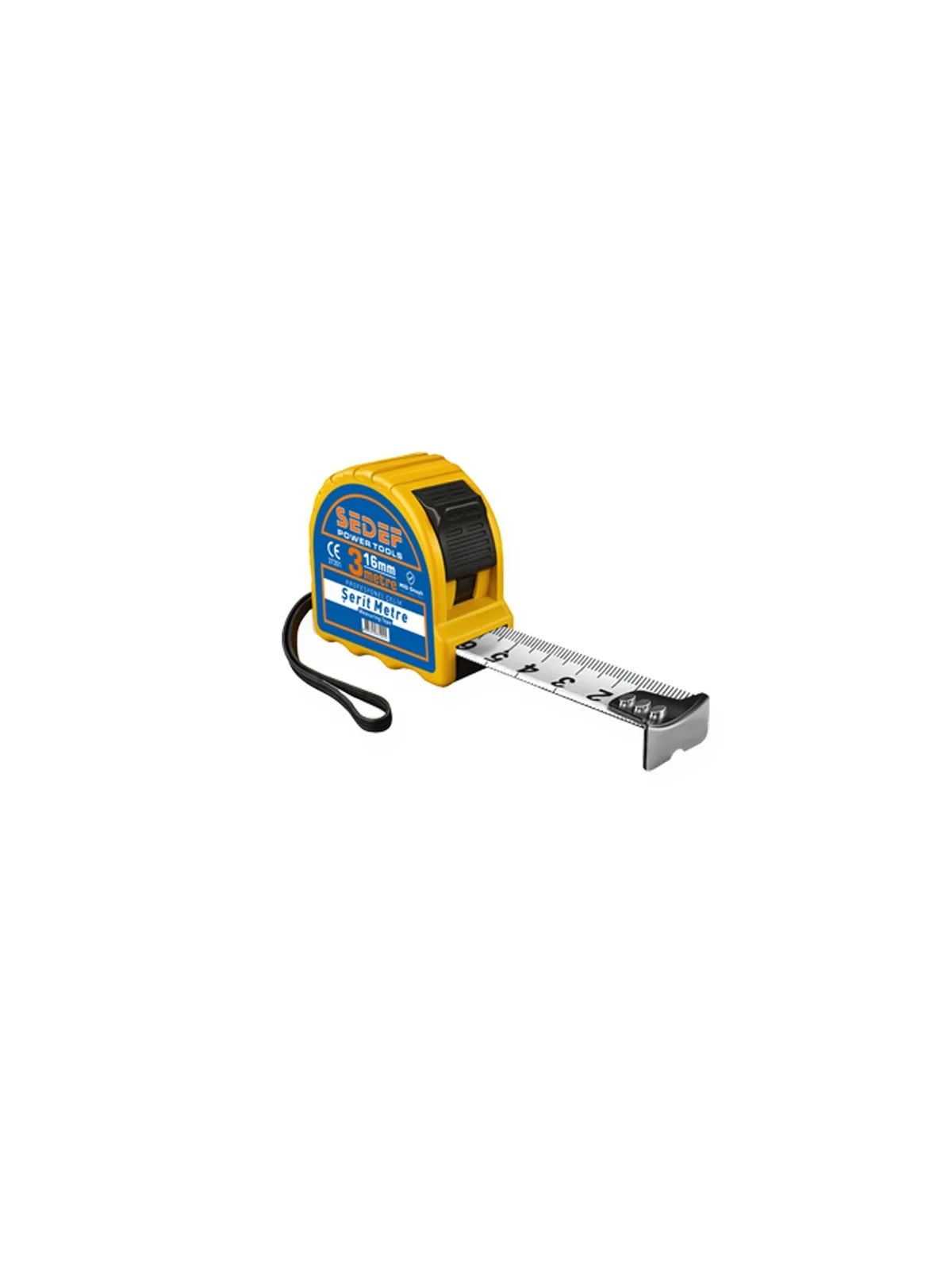 SEDEF Profesyonel Çelik Şerit Metre 3mt x 16mm 37201