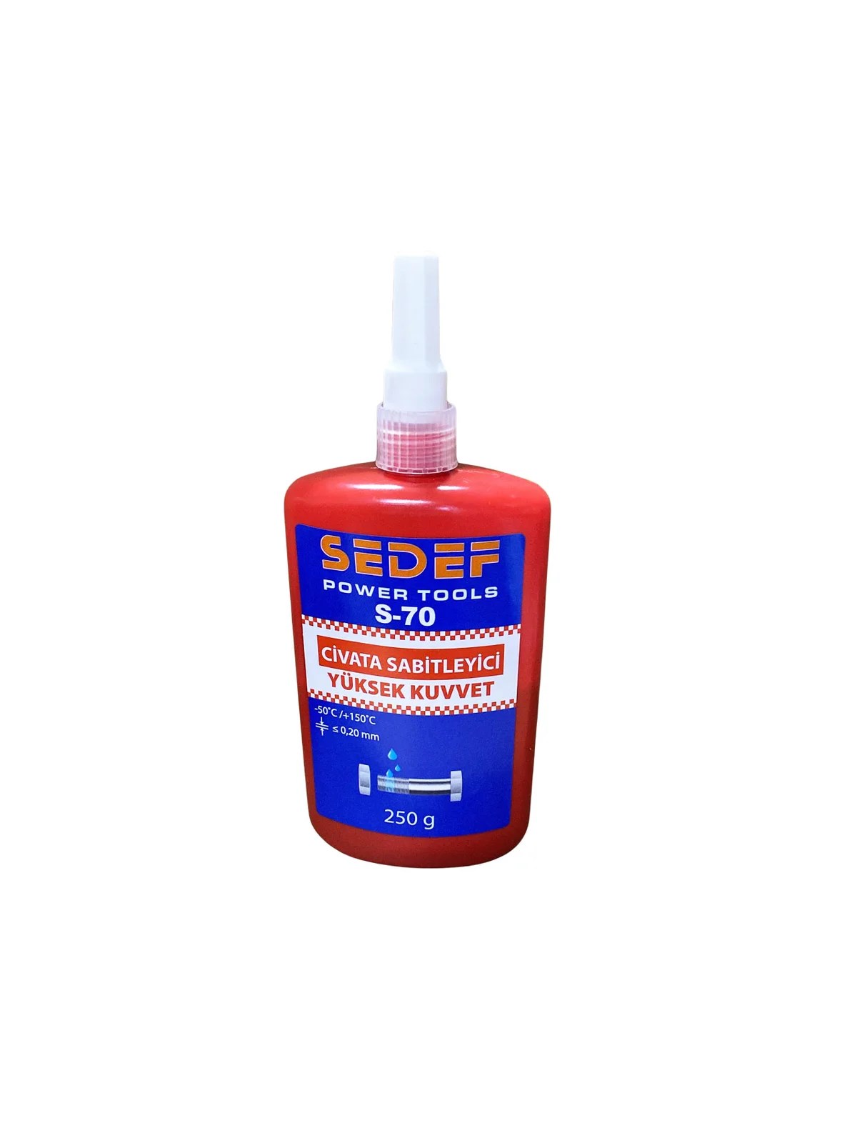 SEDEF S-70 Yüksek Kuvvet Civata Sabitleyici 250 ml