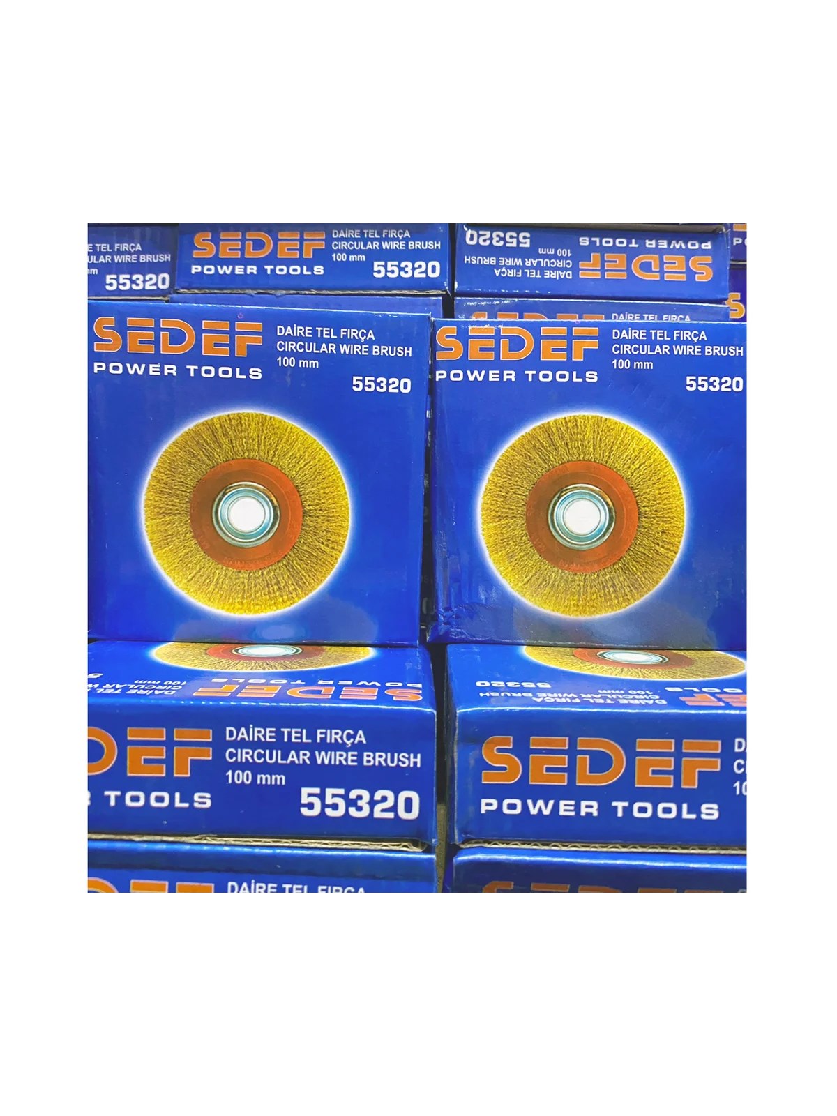 SEDEF Saçaklı Daire Tel Fırça 100 mm 55320
