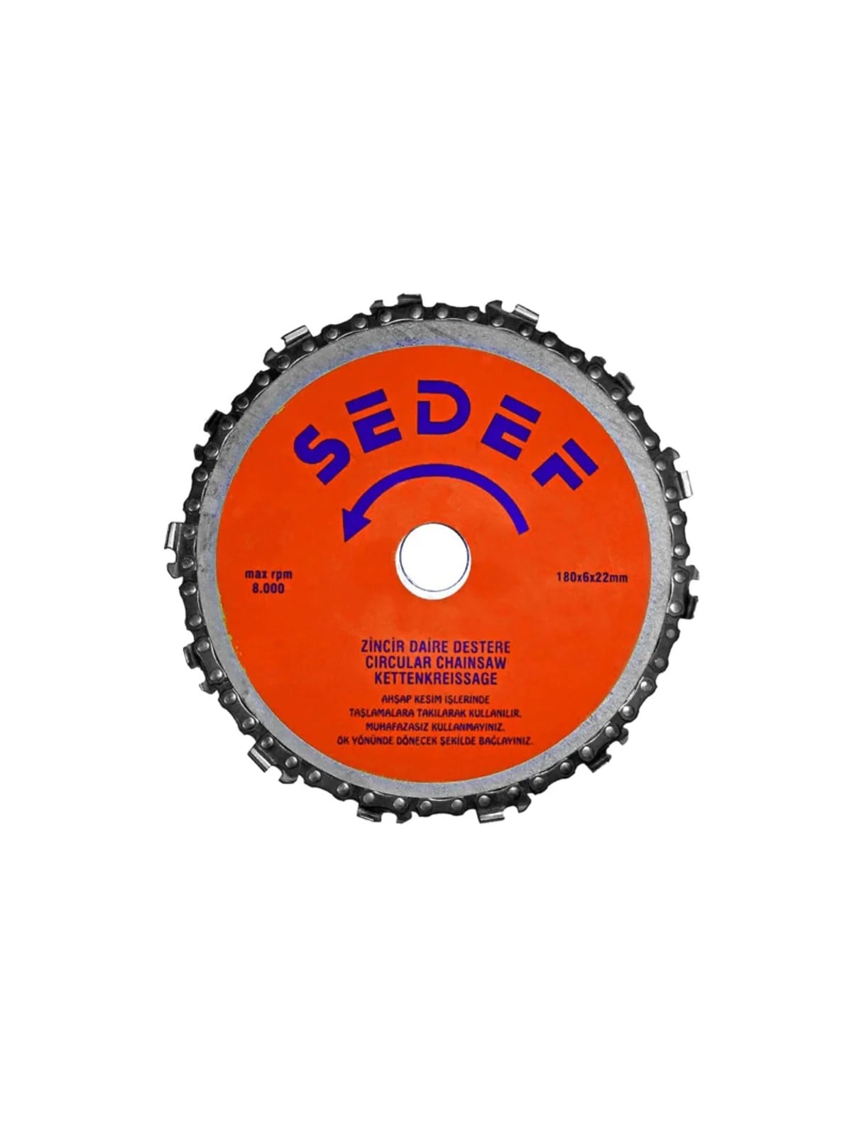 SEDEF Zincirli Daire Testere 180 mm