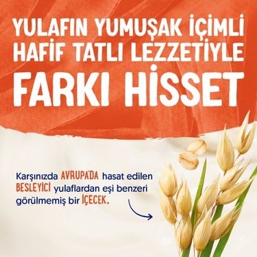 Şekersiz Yulaf Sütü 4x1 L Vegan Laktozsuz Besin