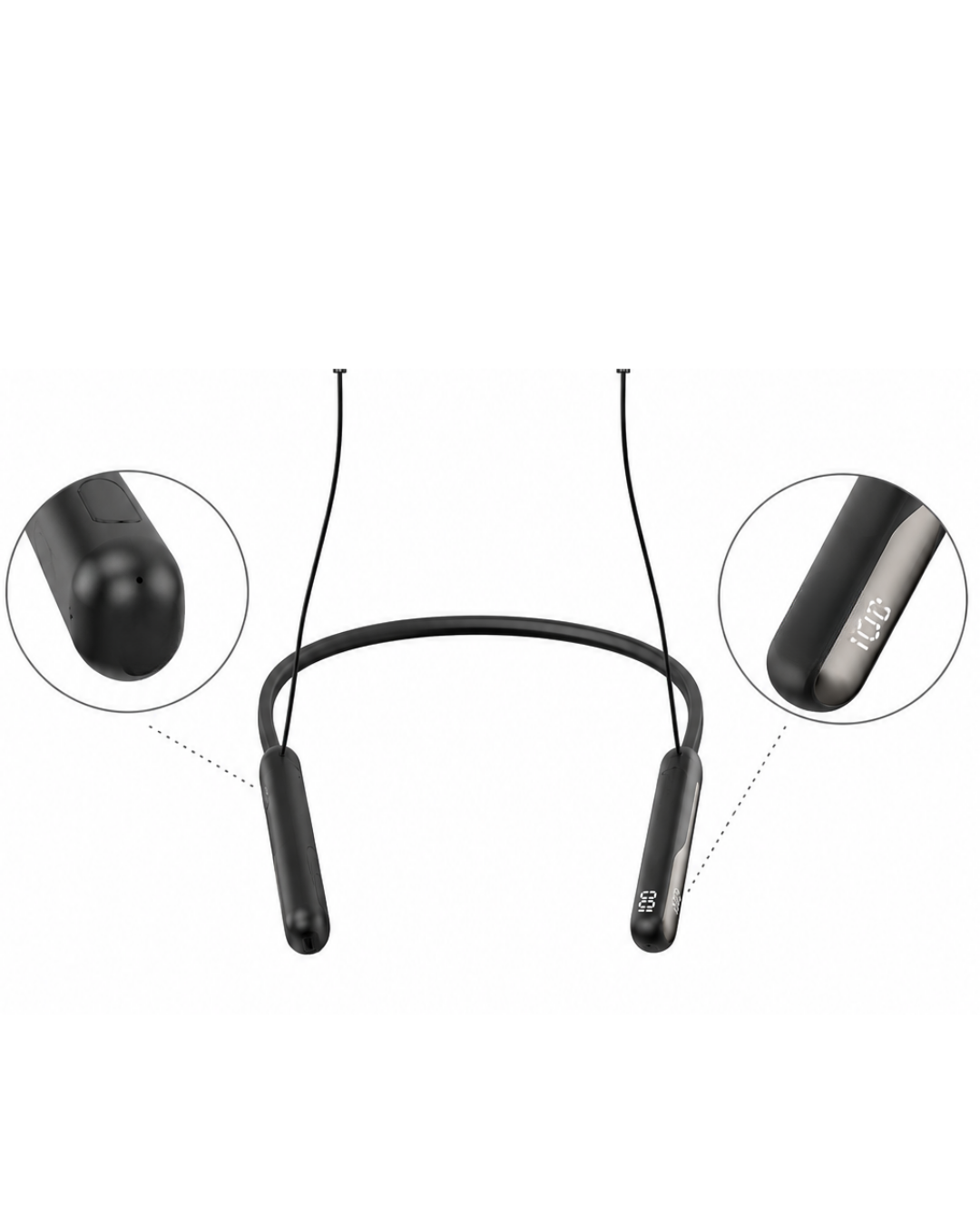 Ses Değiştirme Özellikli Boyun Askılı Bluetooth Spor Kulaklığı