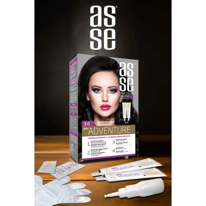 Set Saç Boyasi 3.0 Koyu Kestane