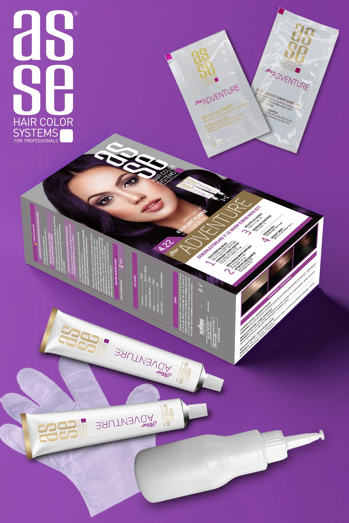 Set Saç Boyasi 4.22