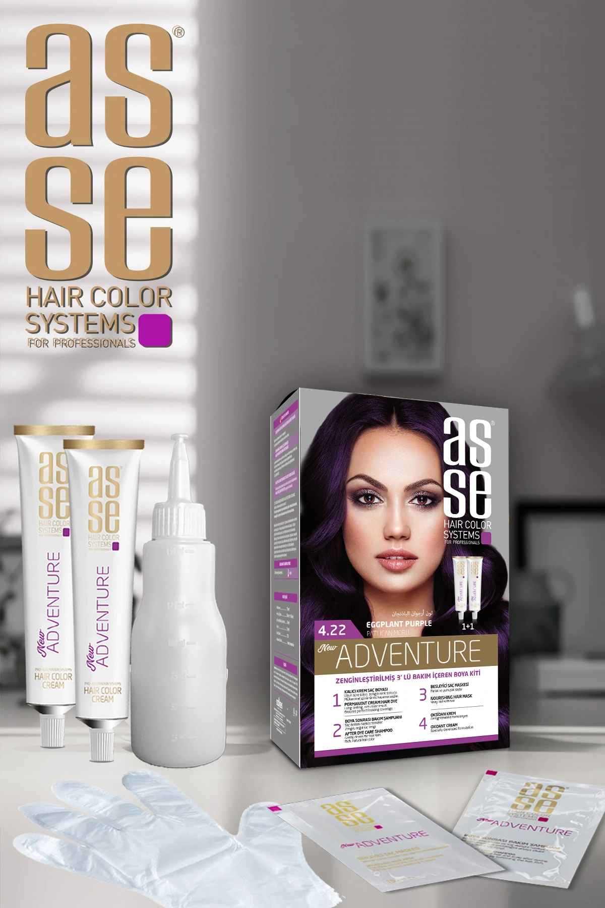 Set Saç Boyasi 4.22