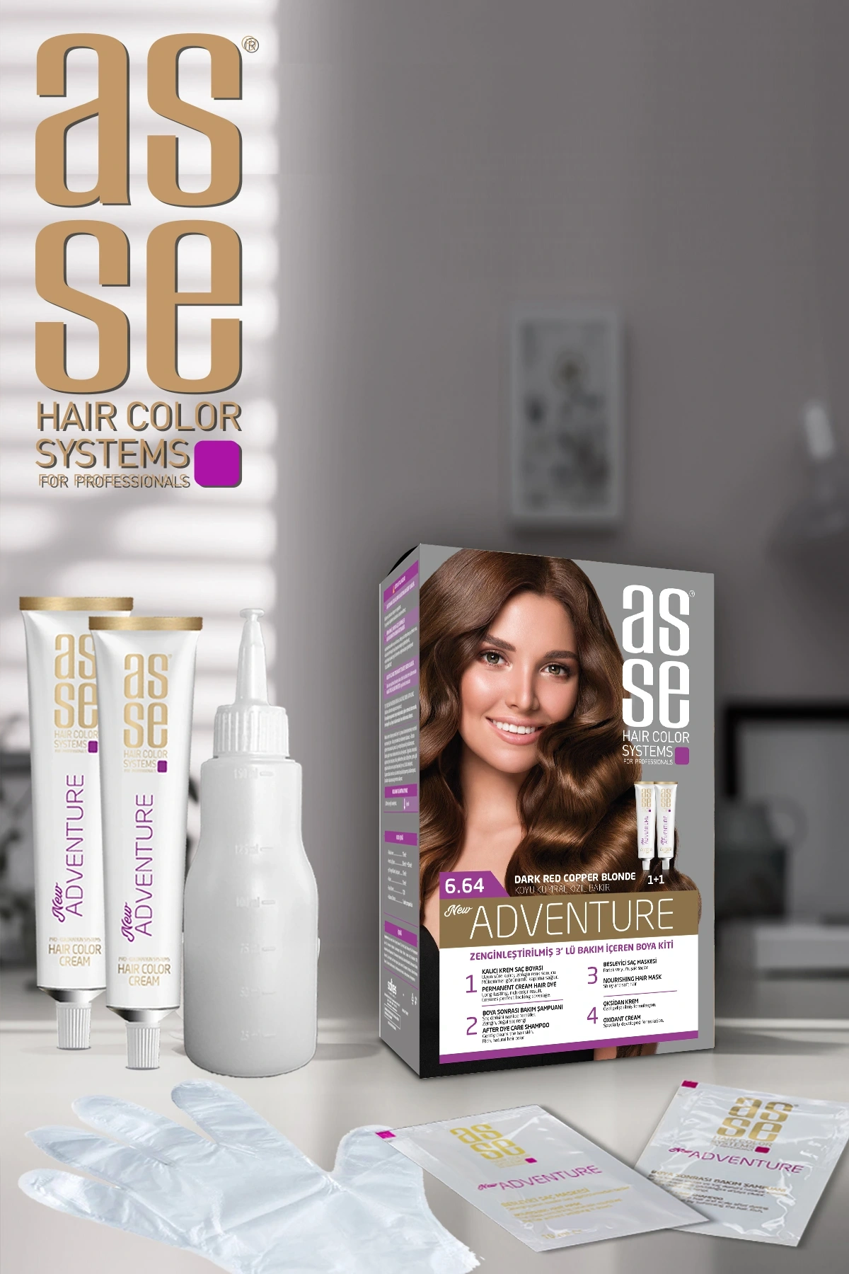 Set Saç Boyasi 4.35