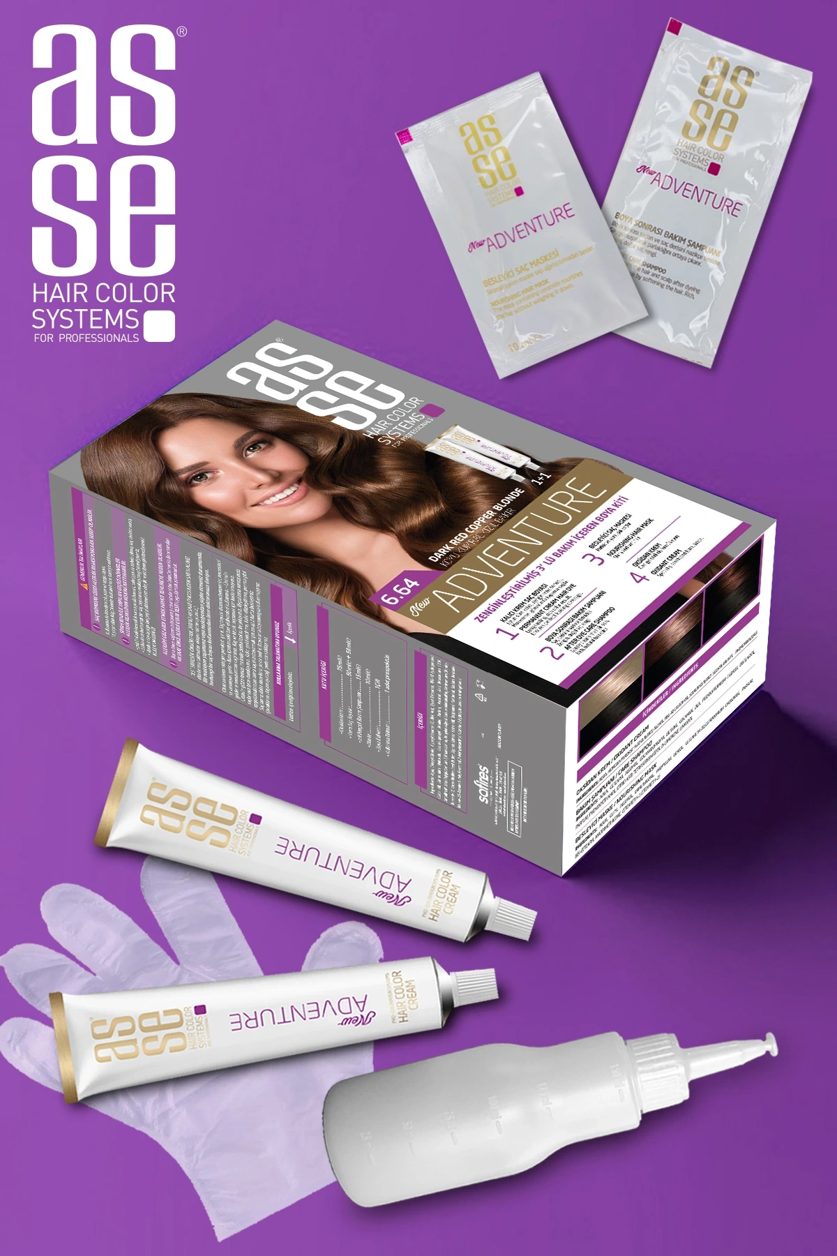 Set Saç Boyasi 4.35
