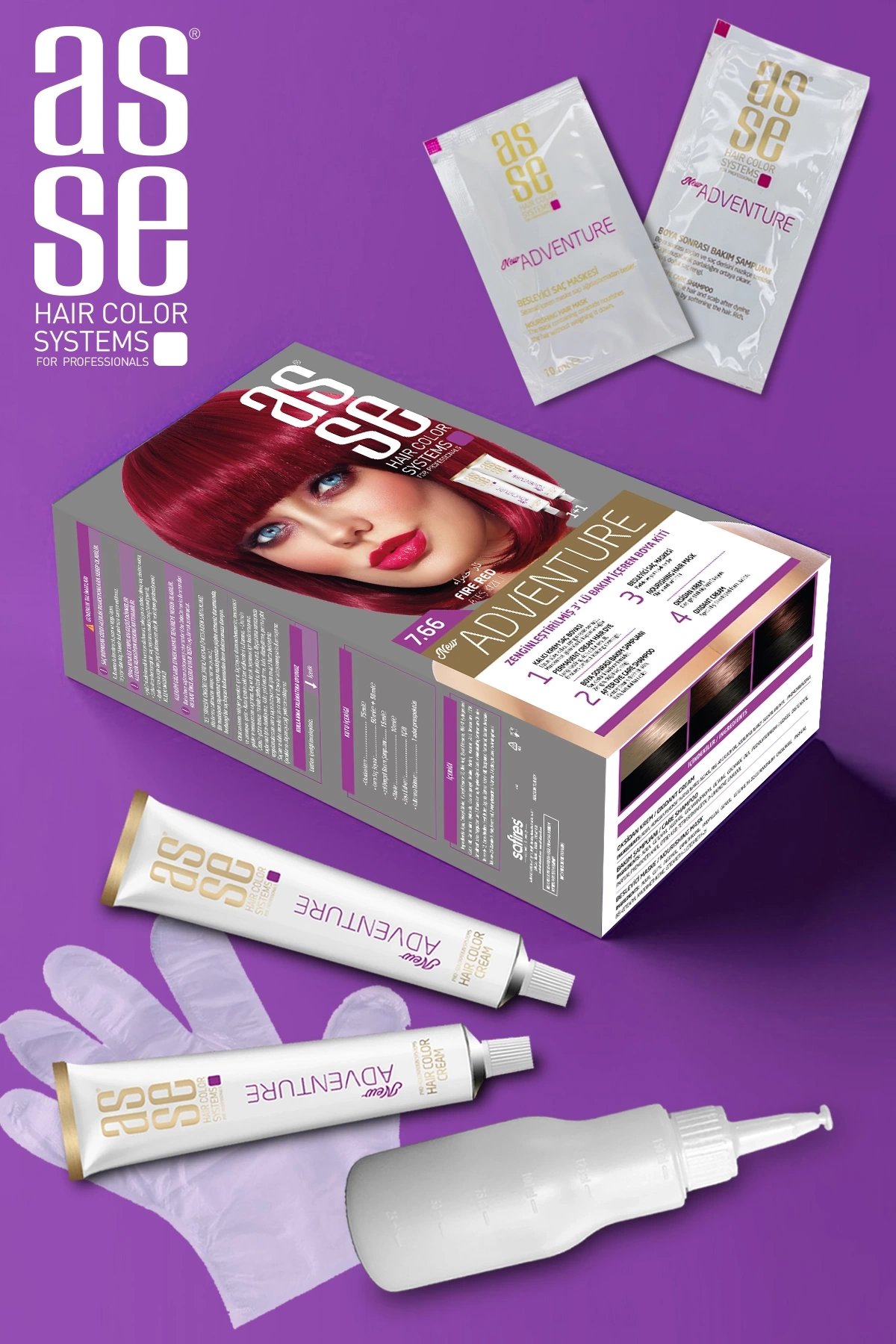 Set Saç Boyasi 7.66