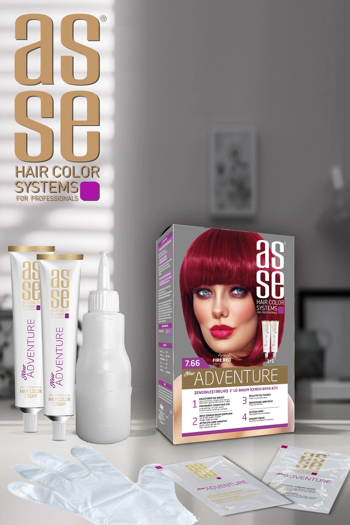 Set Saç Boyasi 7.66