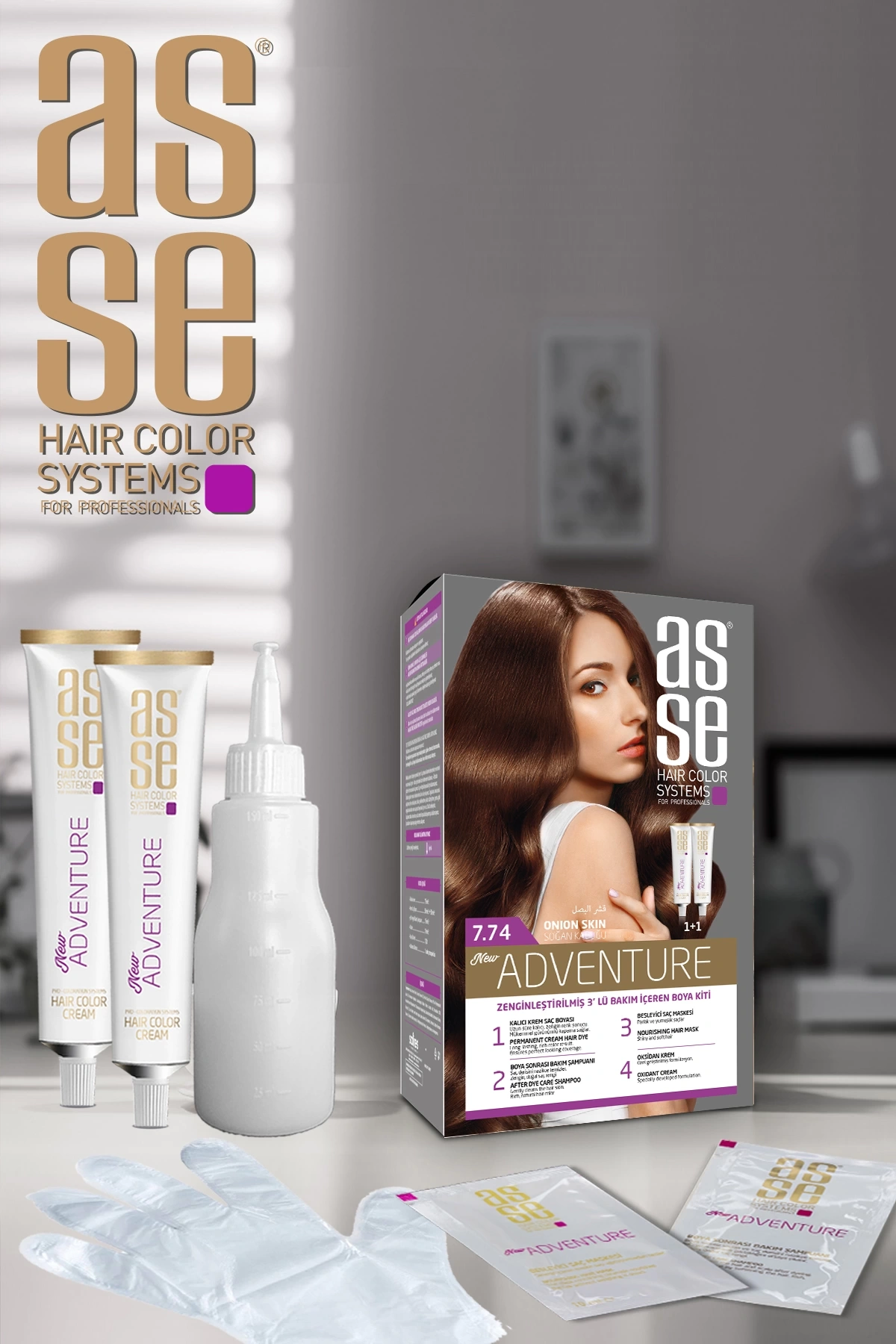Set Saç Boyasi 7.74