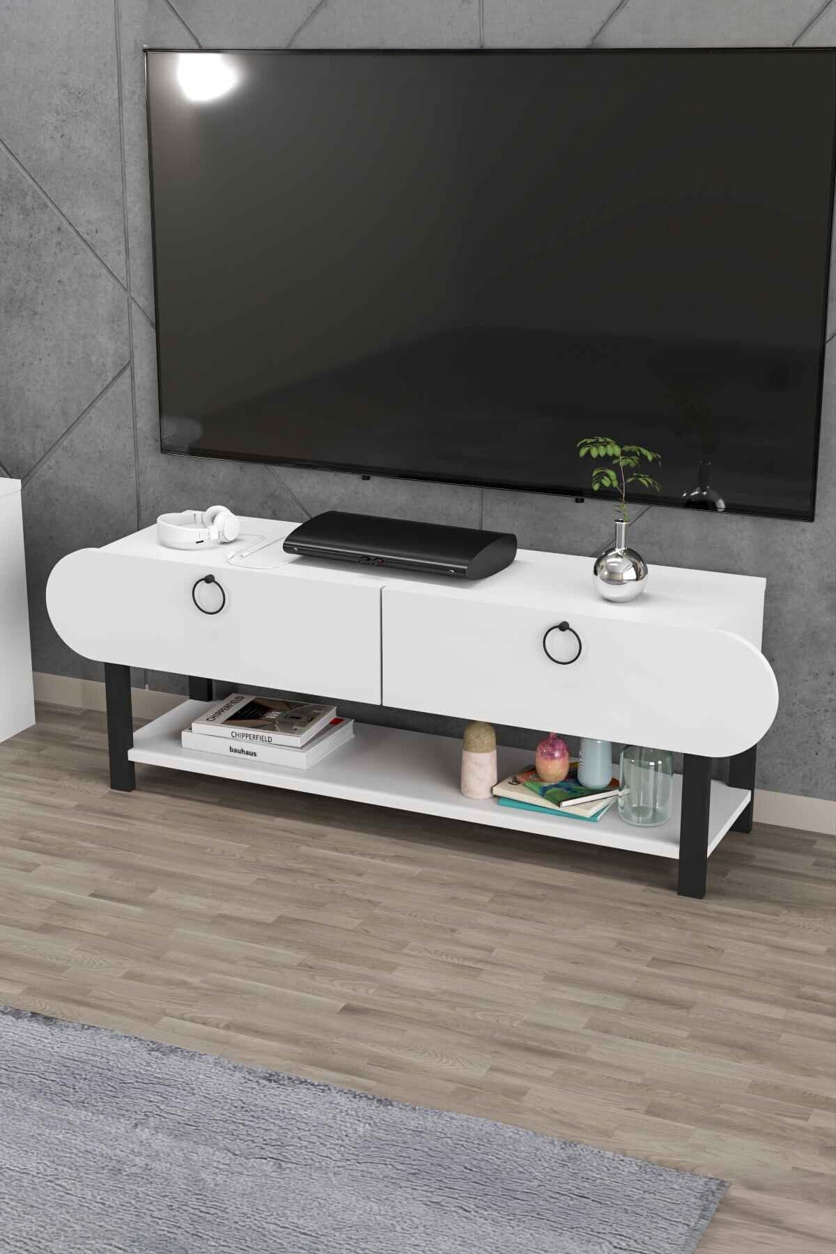 Setro TV Ünitesi Beyaz 110 cm