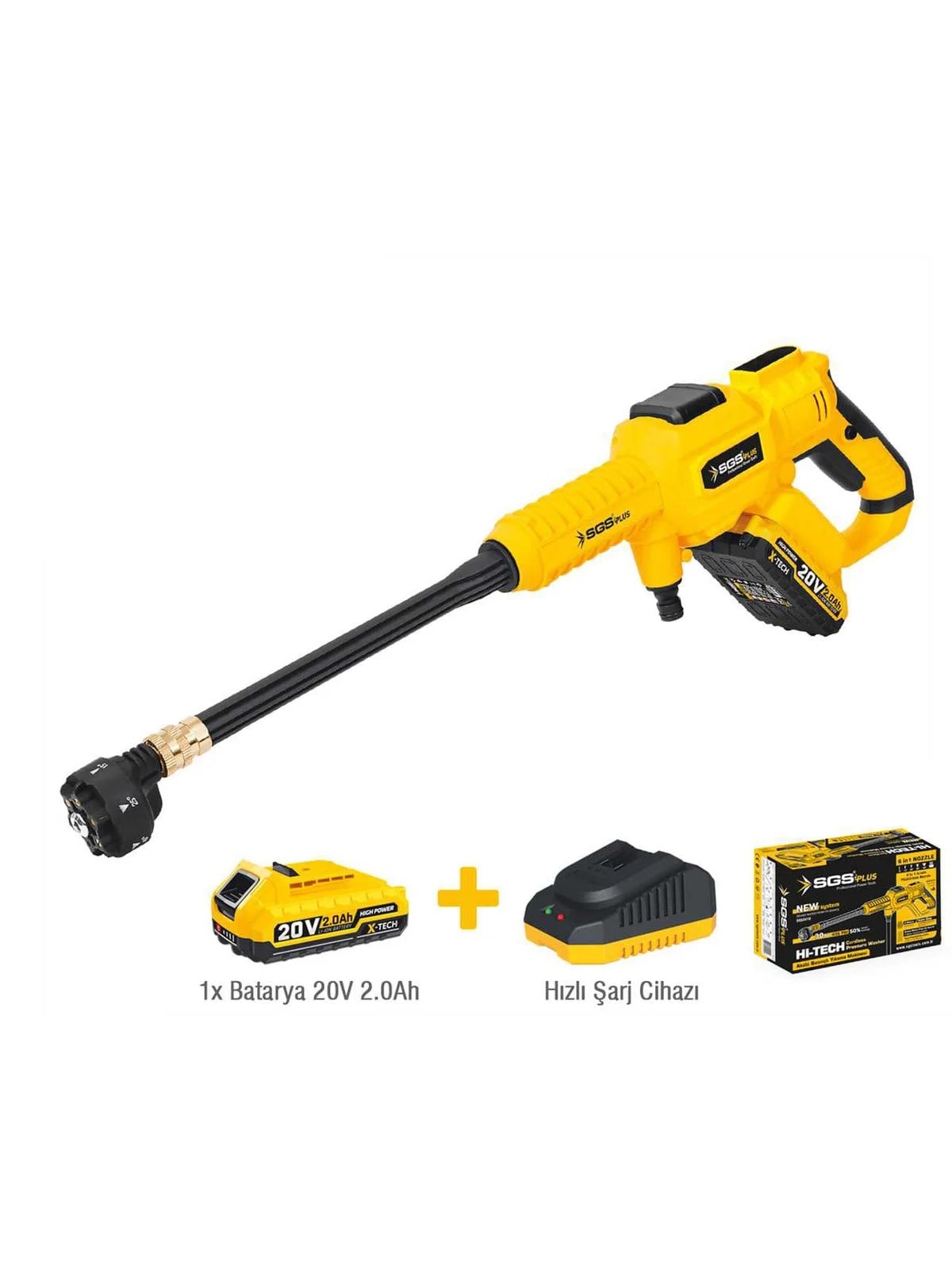 SGS Akülü Basınçlı Yıkama Makinesi Seti 30 bar 345 psi SGS 5410