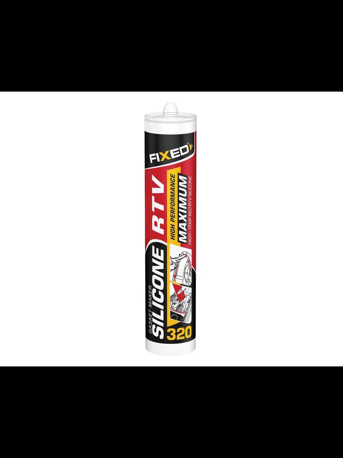 SGS F320 Fixed RTV Yüksek Isı Silikonu 330gr