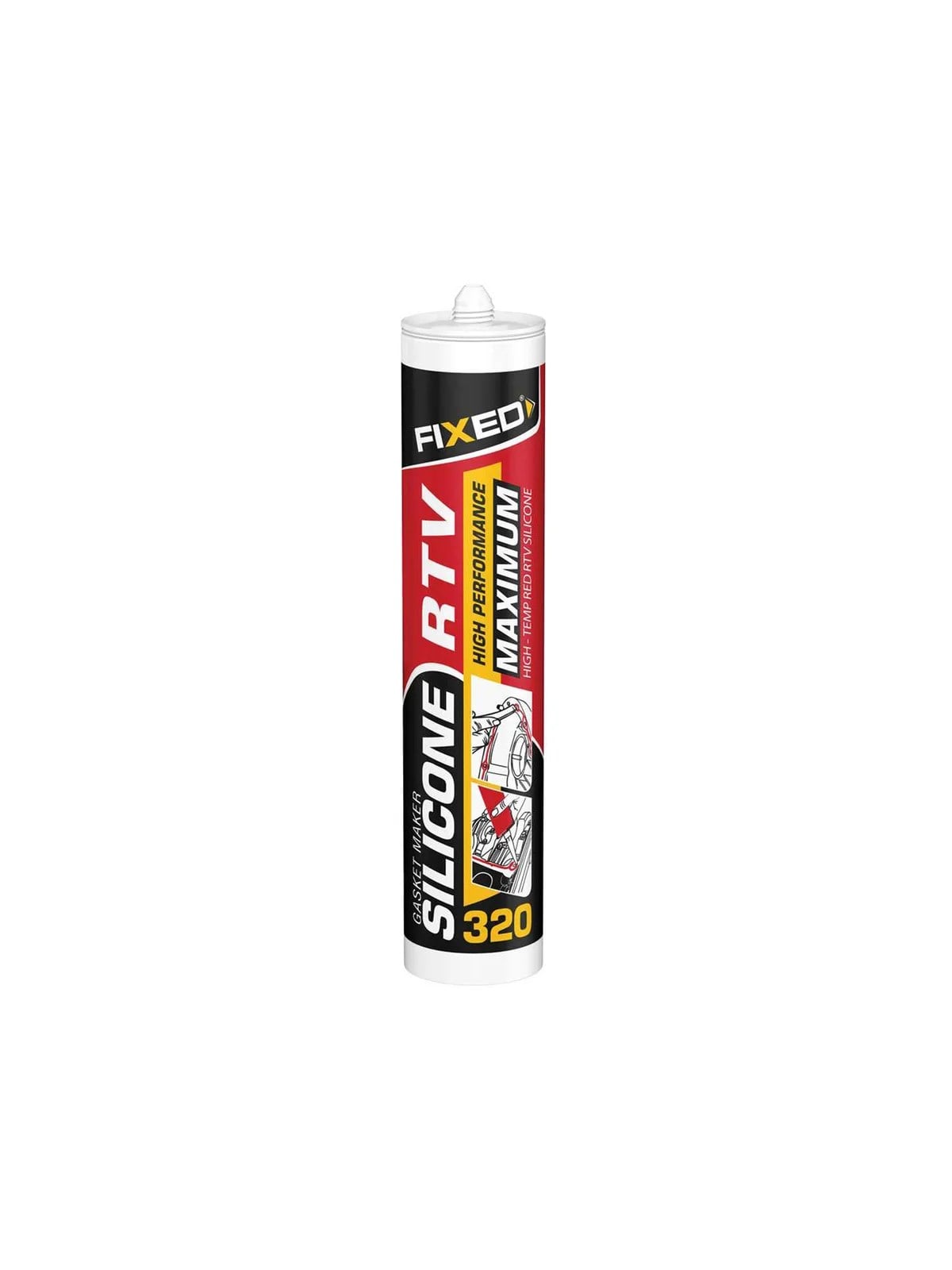 SGS F320 Fixed RTV Yüksek Isı Silikonu 330gr