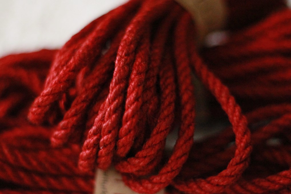 Shibaritürk Kırmızı Jüt Bondage Ipi 8mm/8mt