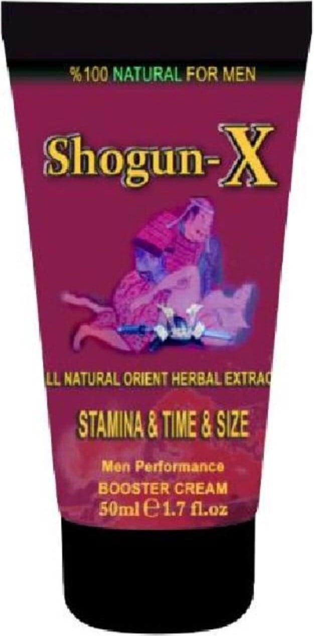 Shogun-X Extra Cream Erkekliği Geci.ktirici Ser.tleştirici Büy.ütücü Krem 50ML