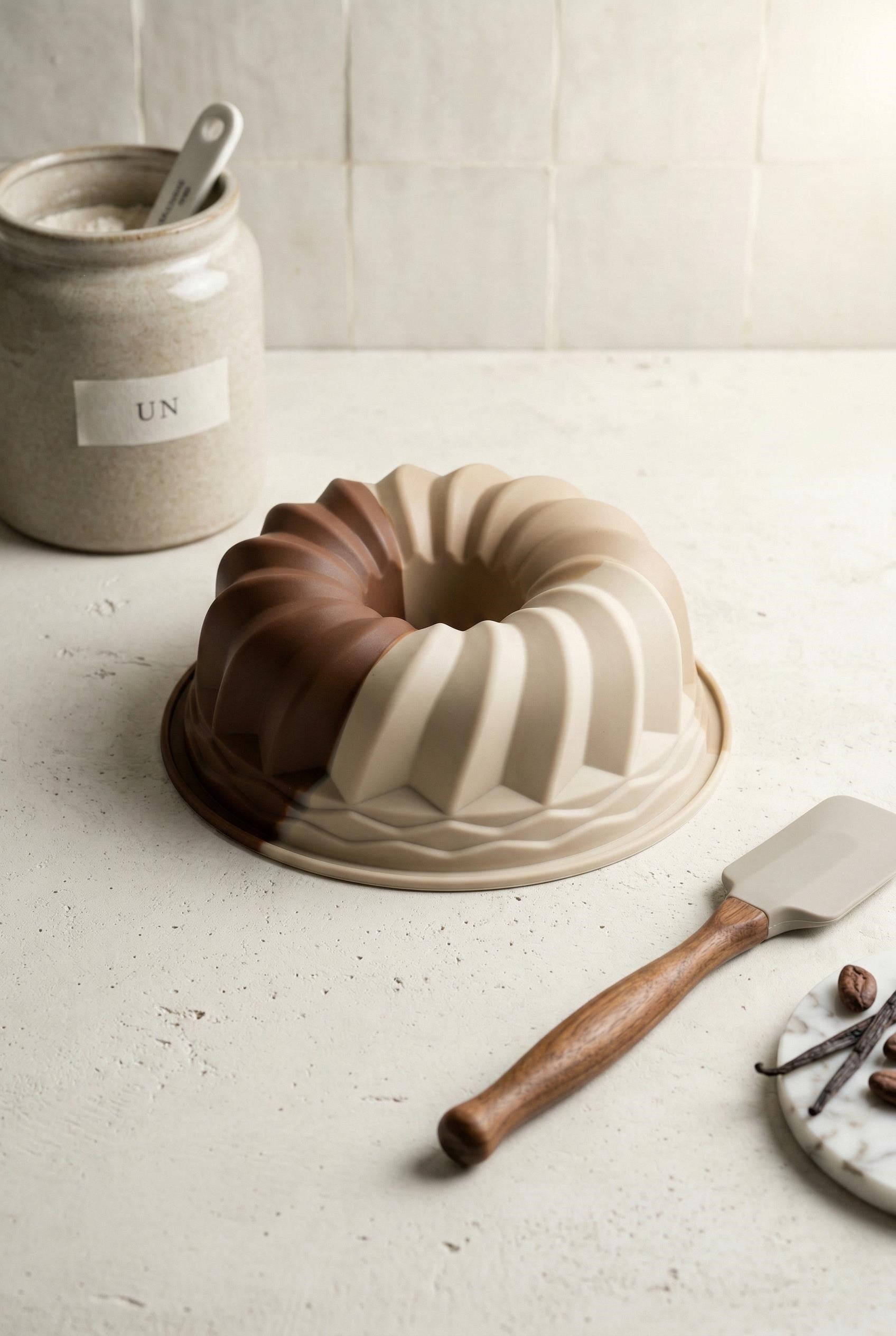 Silikon Dilimli Kek Kalıbı & Yapışmaz Isıya Dayanıklı Kek Pişirme Gereci (16 cm)
