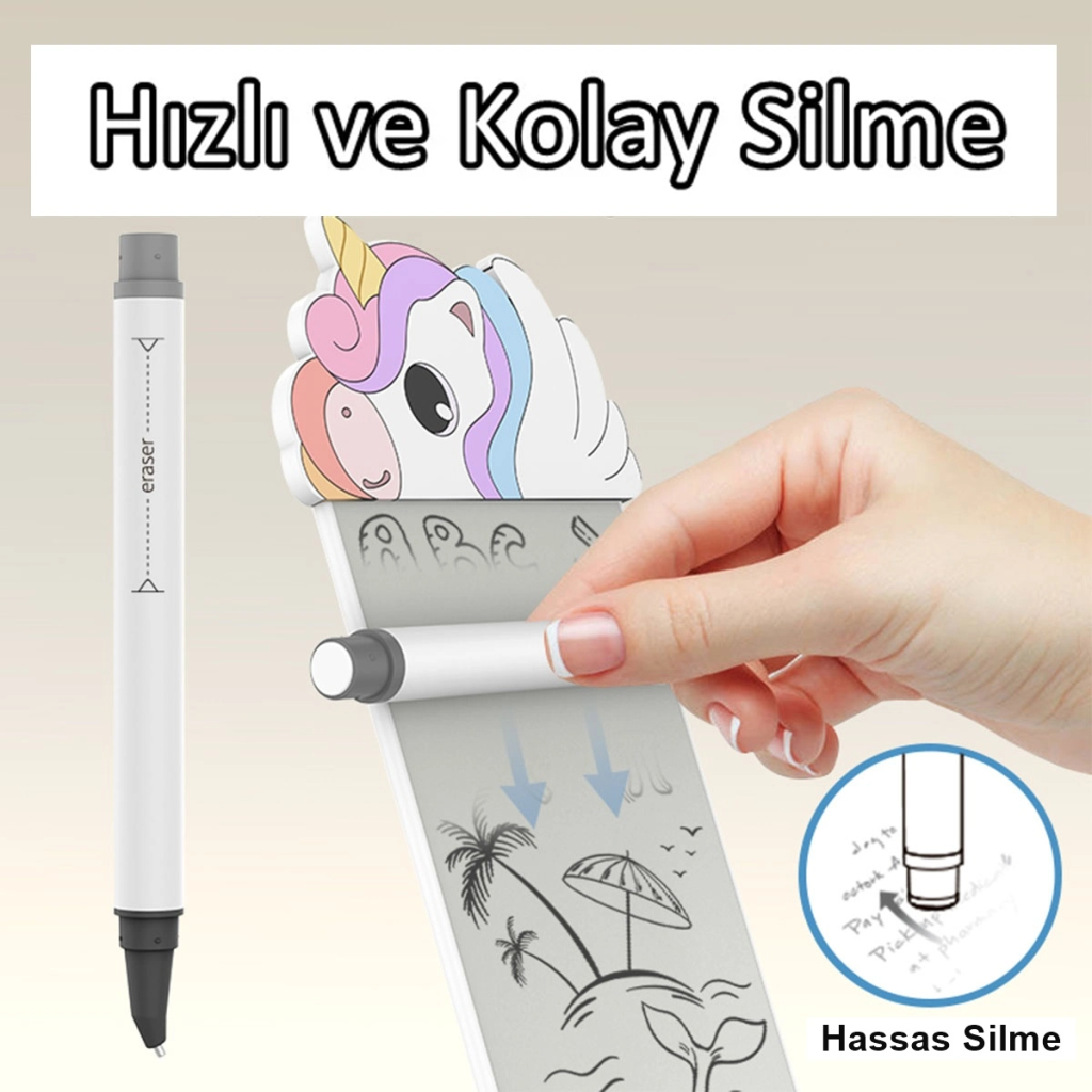 Silikon Figürlü Manyetik Mini Yazı Tahtası 5,5