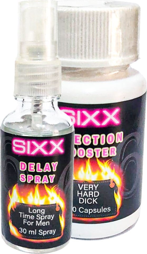 Sıxx 30 ml Delaysprey + Erkek 30 Pcs Ekstra Erkek Performansdestek Caps