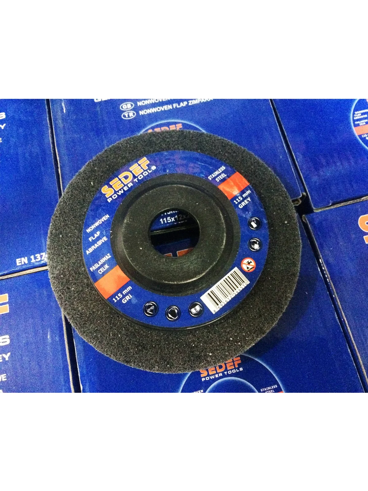 Siyah Elyaf Flap Disk Zımpara 115 mm
