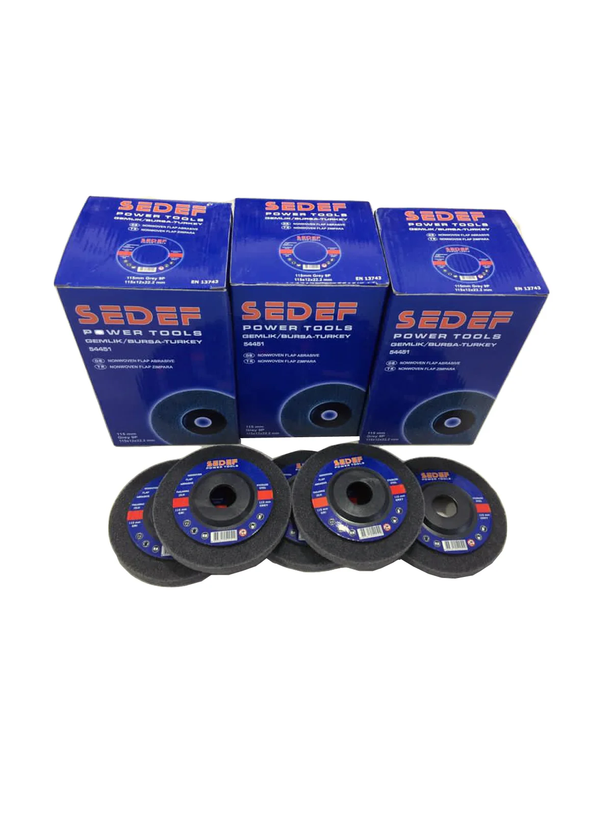 Siyah Elyaf Flap Disk Zımpara 115 mm