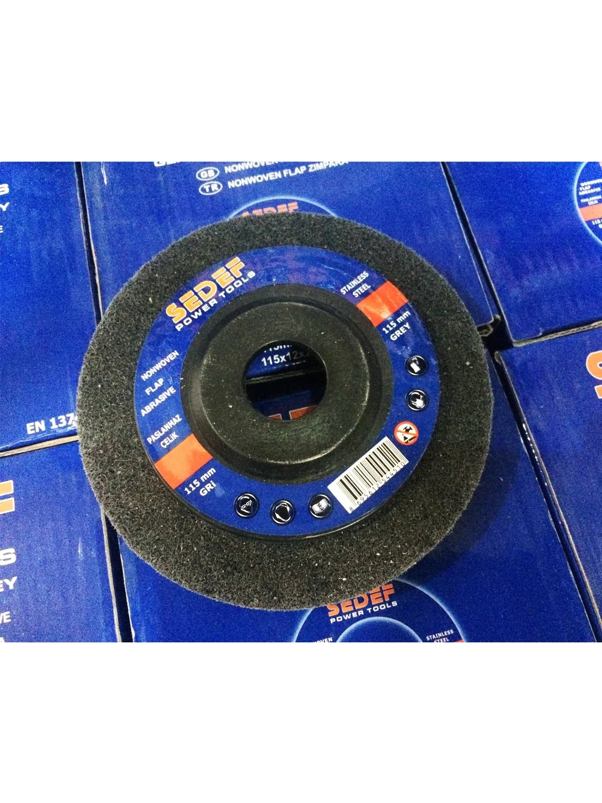 Siyah Elyaf Flap Disk Zımpara 115 mm