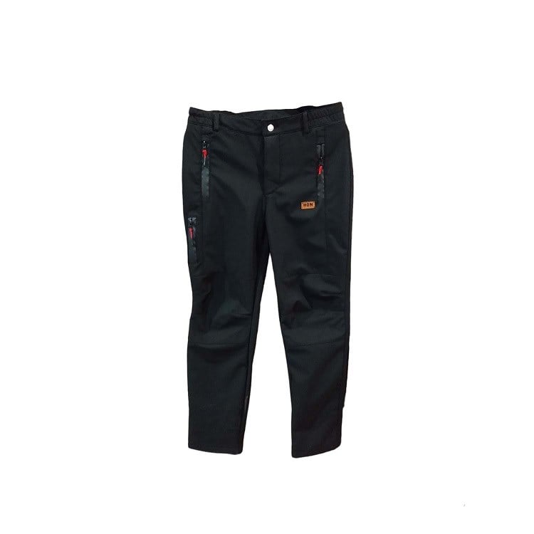 Siyah Softshell Pantalon İçi Polarlı Gizli Fermuarlı - XXL