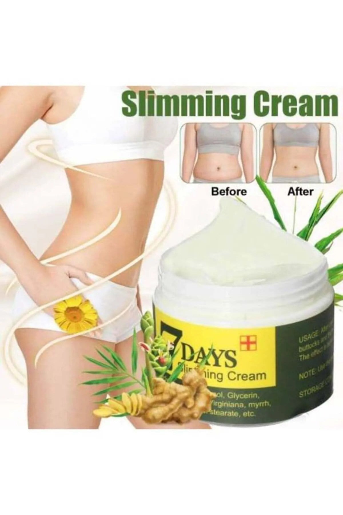 Slimming Cream Ginger Zencefil Mucizesi Sıkılaştırıcı Vücut Kremi 100 ml 2 Adet
