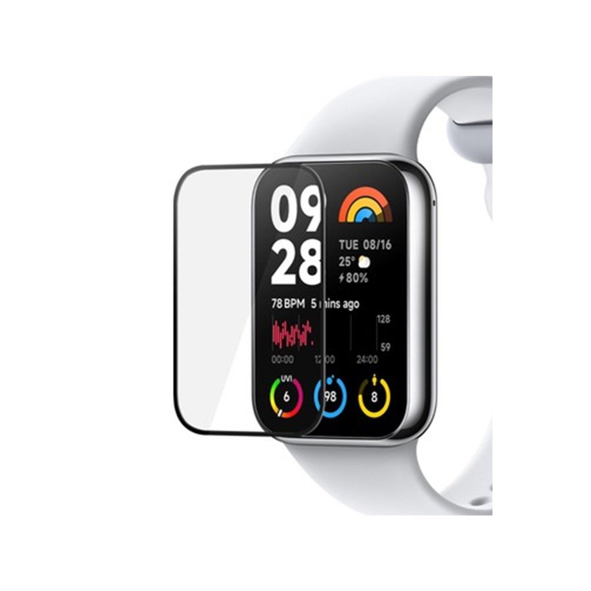 Smart Band 8 Pro Polymer Nano Ekran Koruyucu - Şeffaf
