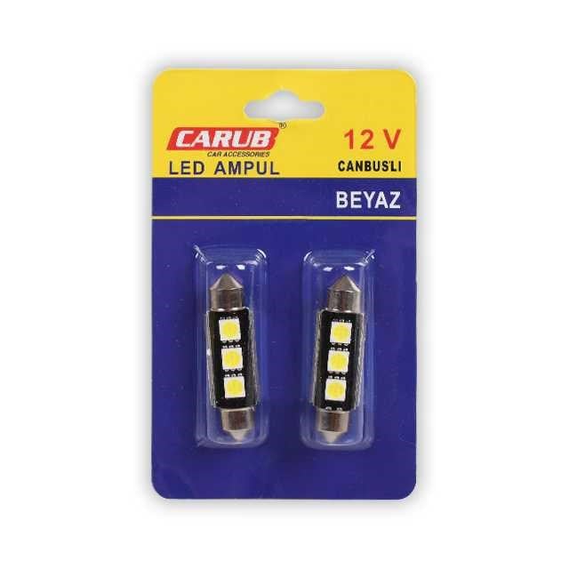 Smd 41MM 12v Metal Ampul Beyaz 1 Adet