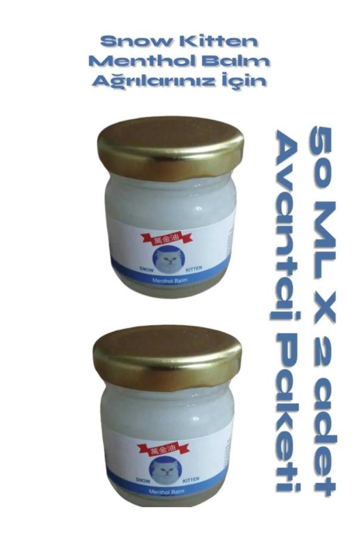 Snow Kitten  Menthol Aromalı  Rahatlatıcı Masaj Kremi 50 ml 2 Adet